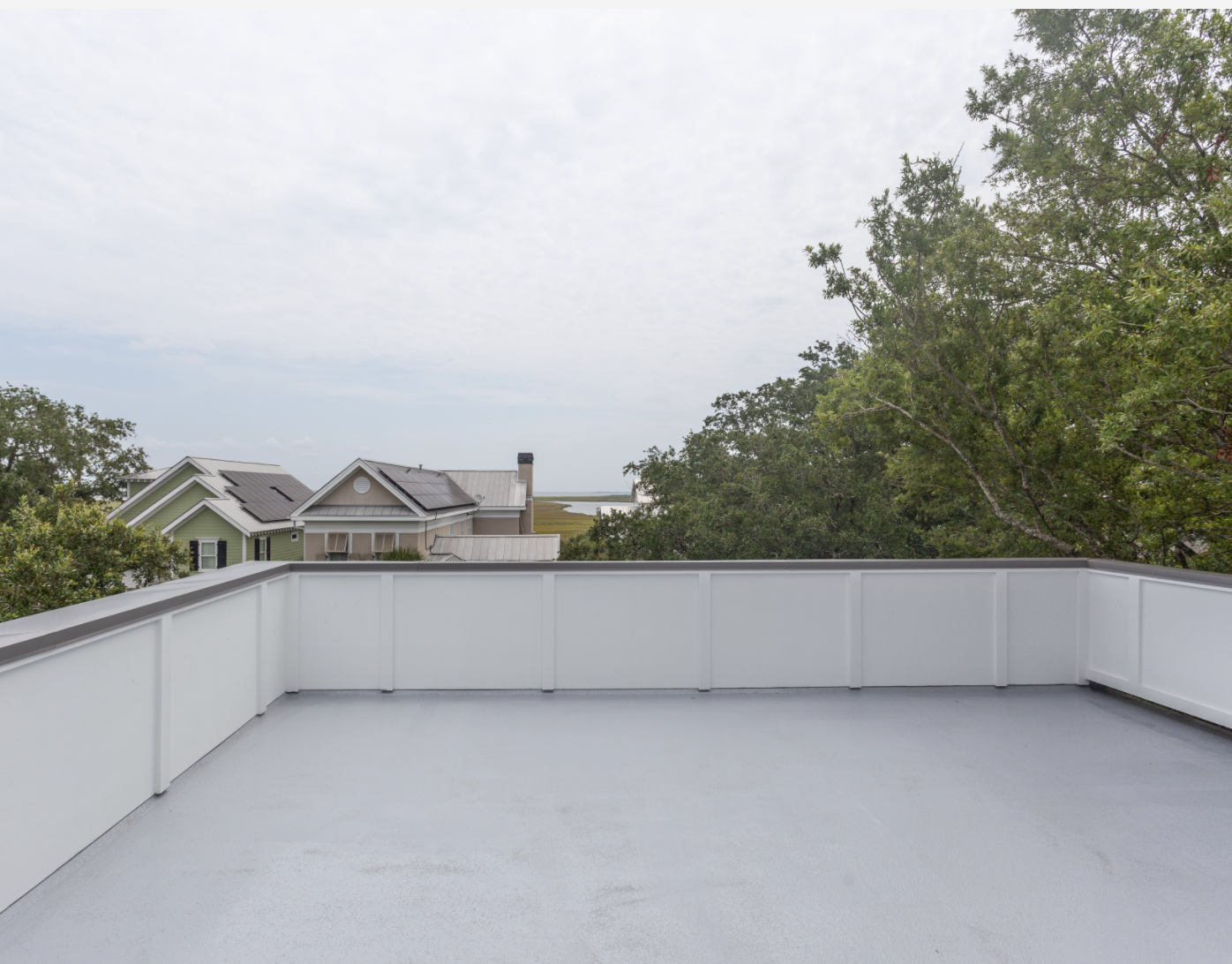Rooftop patio, Charleston marsh, coastal living, custom home builder, Charleston